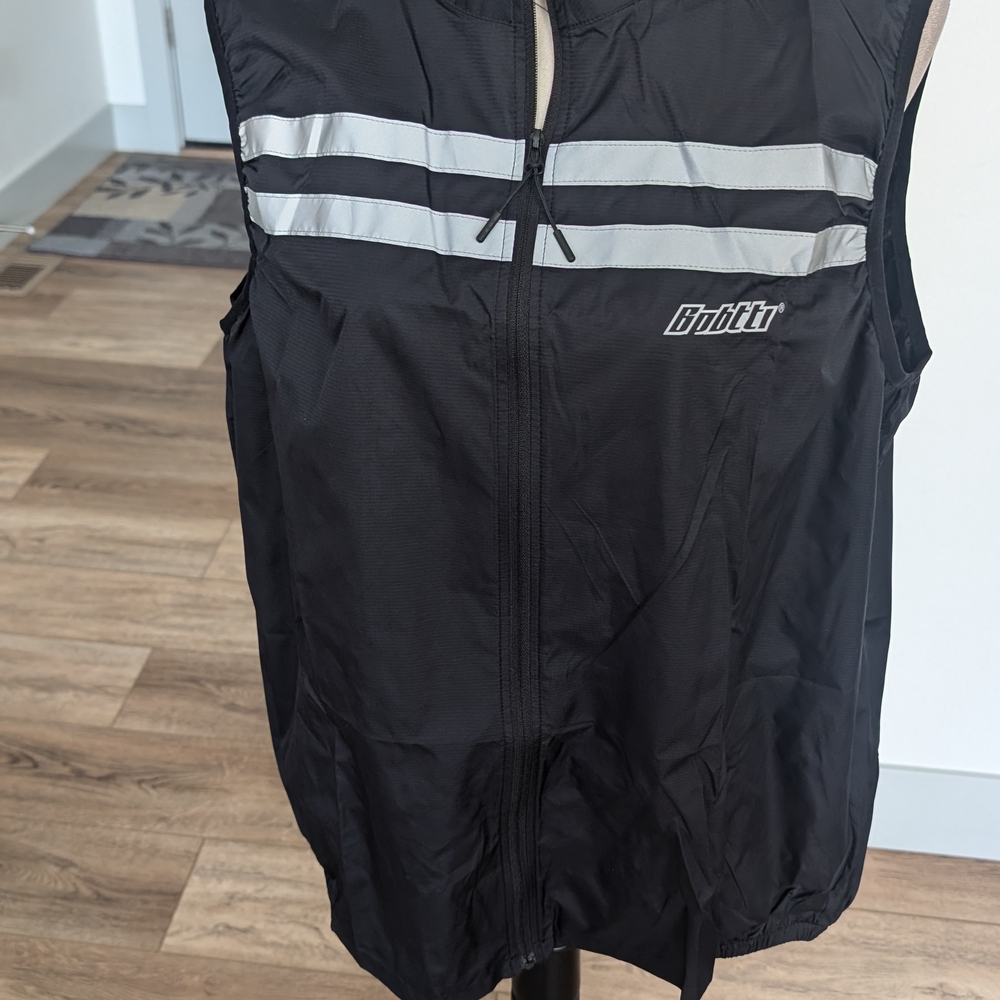 Black Reflective Men's Vest
